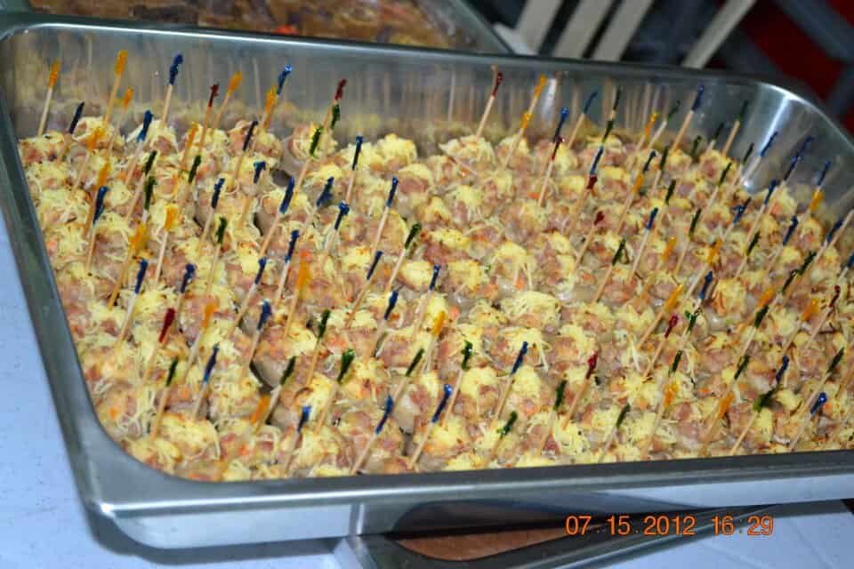 Comfort food buffet for funeral wake catering