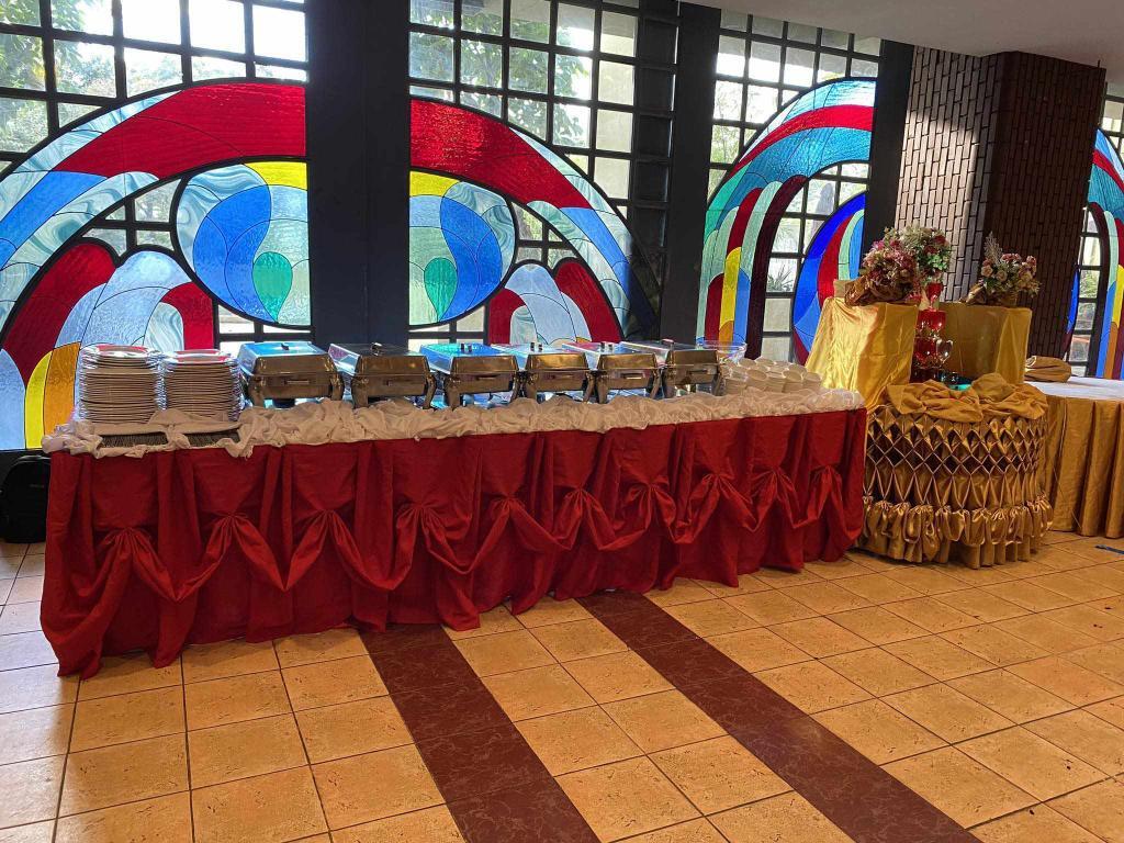 buffet setup