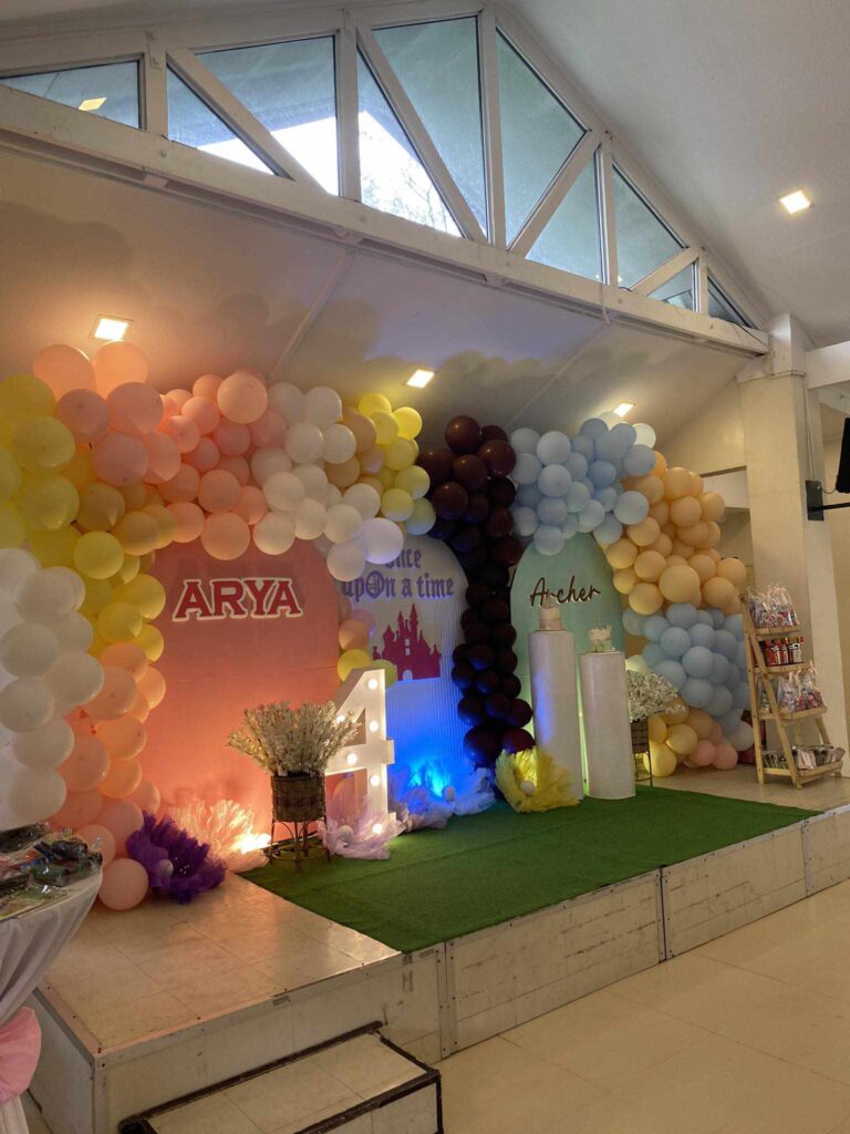 kiddie party setup