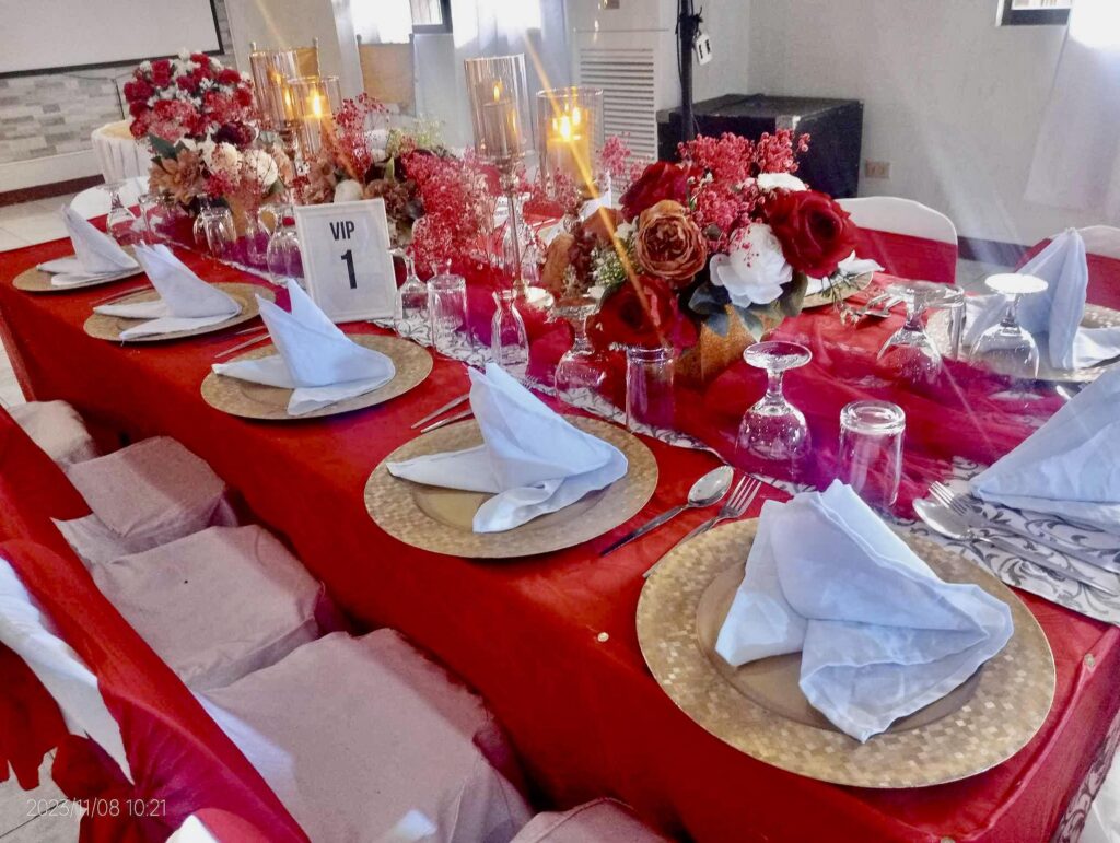Wedding setup